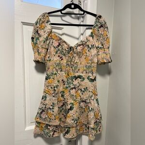 Puff sleeve dress